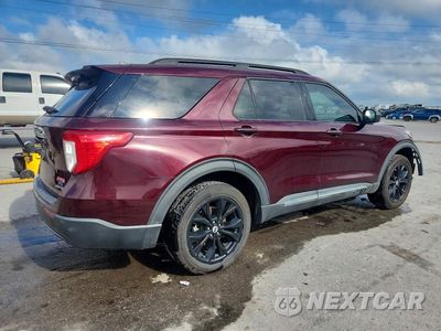 Trzecie zdjęcie samochodu z tyłu: 2022 FORD EXPLORER XLT VIN:1FMSK8DH2NGA34078 - miniatura