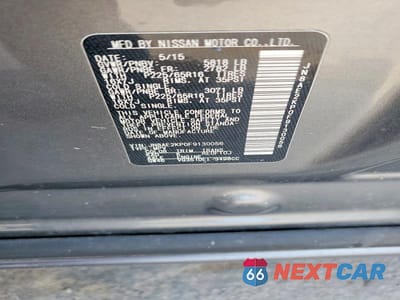 Zdjęcie 13 z 13 samochodu: 2015 NISSAN QUEST 3.5 SV VIN:JN8AE2KP0F9130056 - miniatura
