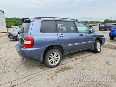 Trzecie zdjęcie samochodu z tyłu: 2006 TOYOTA HIGHLANDER HYBRID VIN:JTEEW21AX60008098 - miniatura