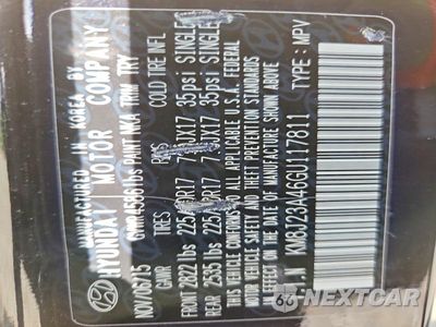 Zdjęcie 13 z 13 samochodu: 2016 HYUNDAI TUCSON SE VIN:KM8J23A46GU117811 - miniatura