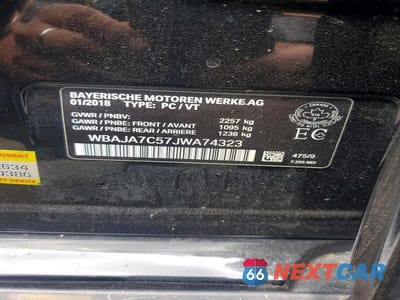 Zdjęcie 12 z 12 samochodu: 2018 BMW 530 XI VIN:WBAJA7C57JWA74323 - miniatura
