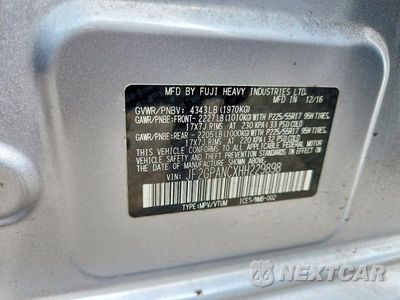 Zdjęcie 12 z 12 samochodu: 2017 SUBARU CROSSTREK LIMITED VIN:JF2GPANCXHH229898 - miniatura