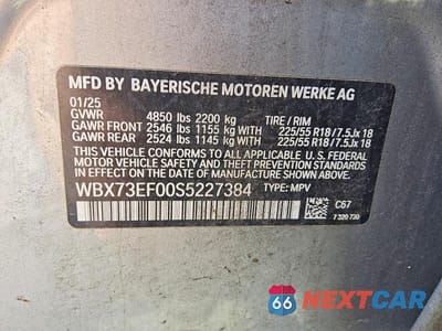 Zdjęcie 13 z 13 samochodu: 2025 BMW X1 XDRIVE28I VIN:WBX73EF00S5227384 - miniatura