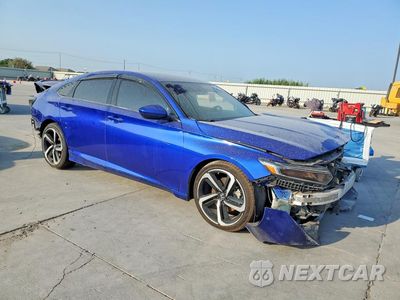 Czwarte zdjęcie samochodu z boku: 2018 HONDA ACCORD SPORT VIN:1HGCV1F39JA266863 - miniatura