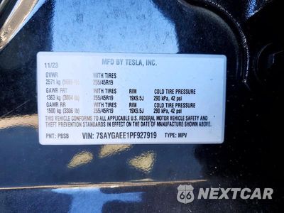 Zdjęcie 12 z 12 samochodu: 2023 TESLA MODEL Y VIN:7SAYGAEE1PF927919 - miniatura
