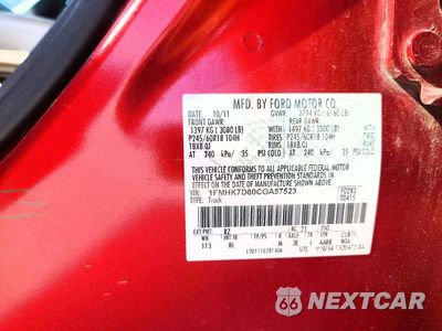 Zdjęcie 13 z 13 samochodu: 2012 FORD EXPLORER XLT VIN:1FMHK7D80CGA57523 - miniatura