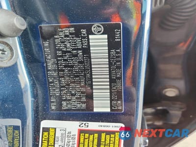 Zdjęcie 12 z 12 samochodu: 2020 TOYOTA CAMRY SE VIN:4T1G11AK5LU502271 - miniatura