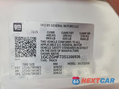 Zdjęcie 13 z 13 samochodu: 2025 CHEVROLET EXPRESS G3500 VIN:1GCZGHF73S1166936 - miniatura