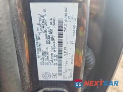 Zdjęcie 12 z 12 samochodu: 2016 FORD F150 SUPERCREW VIN:1FTEW1EF5GFC75751 - miniatura
