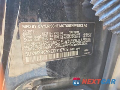 Zdjęcie 12 z 12 samochodu: 2014 BMW X3 XDRIVE28I VIN:5UXWX9C52E0D10709 - miniatura