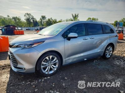 2021 TOYOTA SIENNA PLATINUM 7-PASSENGER 5TDERKEC4MS007725 - główne zdjęcie licytacji z USA - miniatura
