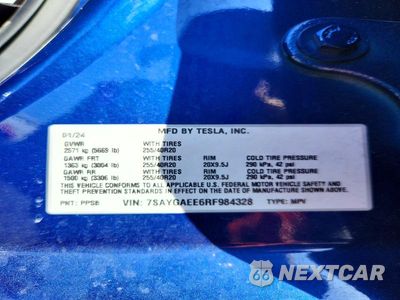 Zdjęcie 12 z 12 samochodu: 2024 TESLA MODEL Y VIN:7SAYGAEE6RF984328 - miniatura