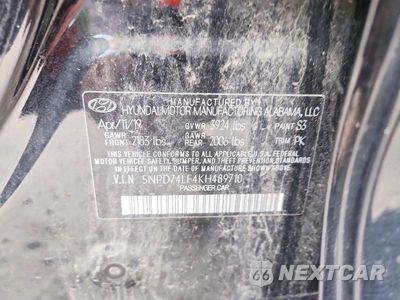 Zdjęcie 12 z 12 samochodu: 2019 HYUNDAI ELANTRA SE VIN:5NPD74LF4KH489710 - miniatura