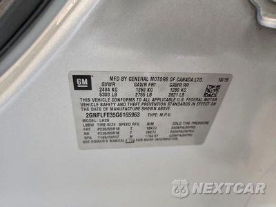 Zdjęcie 13 z 13 samochodu: 2016 CHEVROLET EQUINOX LT VIN:2GNFLFE35G6165963 - miniatura