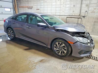 Czwarte zdjęcie samochodu z boku: 2017 HONDA CIVIC EX VIN:19XFC2F70HE040728 - miniatura
