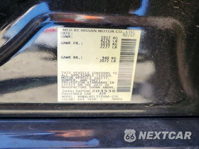 Zdjęcie 12 z 12 samochodu: 2017 NISSAN ALTIMA 2.5 SR VIN:1N4AL3AP5HC203538 - miniatura