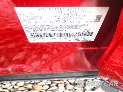 Zdjęcie 13 z 13 samochodu: 2011 FORD EDGE SEL VIN:2FMDK3JC3BBB40904 - miniatura