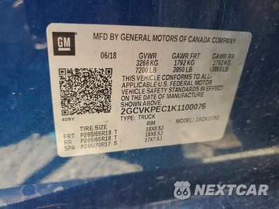 Zdjęcie 13 z 13 samochodu: 2019 CHEVROLET SILVERADO LD K1500 LT VIN:2GCVKPEC1K1100076 - miniatura