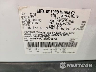 Zdjęcie 13 z 13 samochodu: 2016 FORD EXPLORER POLICE INTERCEPTOR VIN:1FM5K8AR2GGD32823 - miniatura