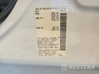 Zdjęcie 13 z 13 samochodu: 2022 NISSAN ALTIMA S VIN:1N4BL4BV4NN423163 - miniatura