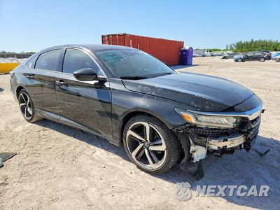 Czwarte zdjęcie samochodu z boku: 2020 HONDA ACCORD SPORT VIN:1HGCV1F36LA134873 - miniatura