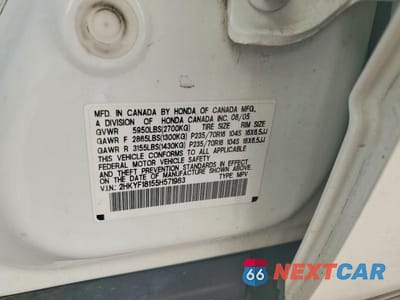 Zdjęcie 13 z 13 samochodu: 2005 HONDA PILOT LX VIN:2HKYF18155H571983 - miniatura