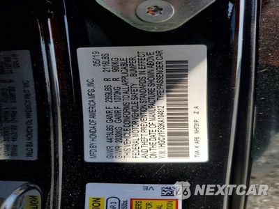 Zdjęcie 12 z 12 samochodu: 2019 HONDA ACCORD SPORT VIN:1HGCV1F33KA104812 - miniatura