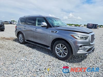 Czwarte zdjęcie samochodu z boku: 2019 INFINITI QX80 LUXE VIN:JN8AZ2NF4K9681981 - miniatura