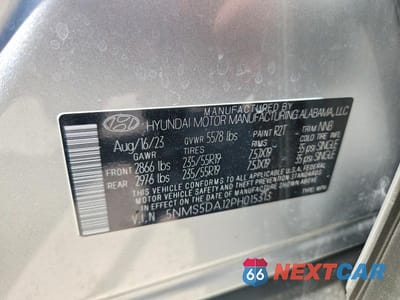 Zdjęcie 14 z 14 samochodu: 2023 HYUNDAI SANTA FE LIMITED VIN:5NMS5DA12PH015313 - miniatura