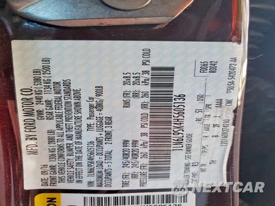 Zdjęcie 12 z 12 samochodu: 2017 LINCOLN CONTINENTAL SELECT VIN:1LN6L9SK4H5605136 - miniatura