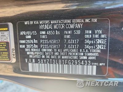 Zdjęcie 13 z 13 samochodu: 2015 HYUNDAI SANTA FE SPORT 2.4L VIN:5XYZT3LB1FG295433 - miniatura