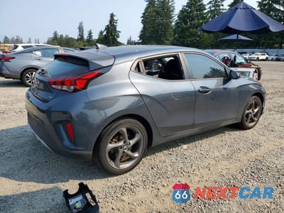 Trzecie zdjęcie samochodu z tyłu: 2019 HYUNDAI VELOSTER 2.0L VIN:KMHTG6AF3KU008941 - miniatura