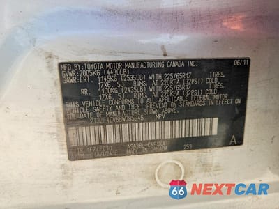 Zdjęcie 13 z 13 samochodu: 2011 TOYOTA RAV4 BASE VIN:2T3ZF4DV6BW085945 - miniatura