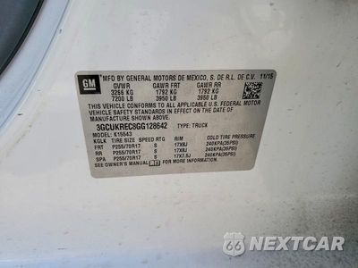 Zdjęcie 12 z 12 samochodu: 2016 CHEVROLET SILVERADO K1500 LT VIN:3GCUKREC8GG128642 - miniatura