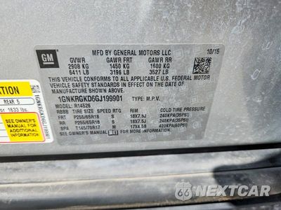Zdjęcie 13 z 13 samochodu: 2016 CHEVROLET TRAVERSE LT VIN:1GNKRGKD6GJ199901 - miniatura