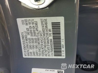 Zdjęcie 13 z 13 samochodu: 2025 HONDA CR-V SPORT VIN:7FARS5H54SE038404 - miniatura