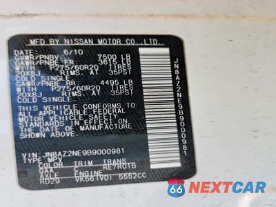 Zdjęcie 13 z 13 samochodu: 2011 INFINITI QX56 BASE VIN:JN8AZ2NE9B9000981 - miniatura