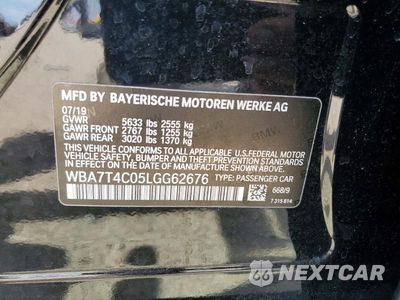 Zdjęcie 12 z 12 samochodu: 2020 BMW 740 XI VIN:WBA7T4C05LGG62676 - miniatura