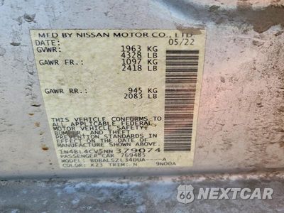 Zdjęcie 12 z 12 samochodu: 2022 NISSAN ALTIMA SR VIN:1N4BL4CV5NN379074 - miniatura
