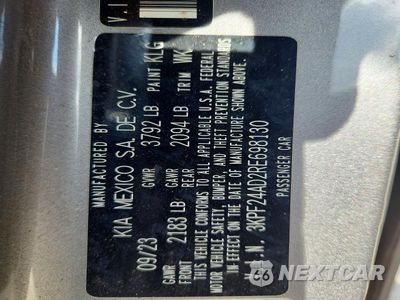 Zdjęcie 12 z 12 samochodu: 2024 KIA FORTE LXS VIN:3KPF24AD2RE698130 - miniatura