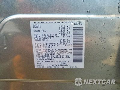 Zdjęcie 13 z 13 samochodu: 2015 INFINITI QX60 BASE VIN:5N1AL0MMXFC552827 - miniatura