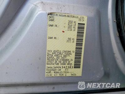 Zdjęcie 12 z 12 samochodu: 2015 NISSAN ALTIMA 2.5 S VIN:1N4AL3AP4FN342383 - miniatura