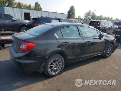 Trzecie zdjęcie samochodu z tyłu: 2012 HONDA CIVIC LX VIN:19XFB2F5XCE368975 - miniatura