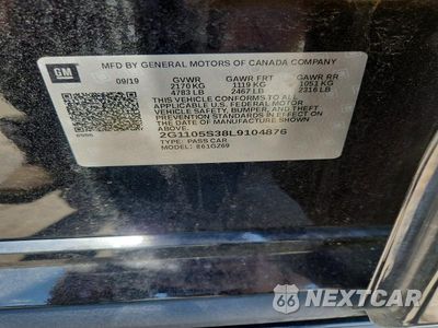 Zdjęcie 12 z 12 samochodu: 2020 CHEVROLET IMPALA PREMIER VIN:2G1105S38L9104876 - miniatura