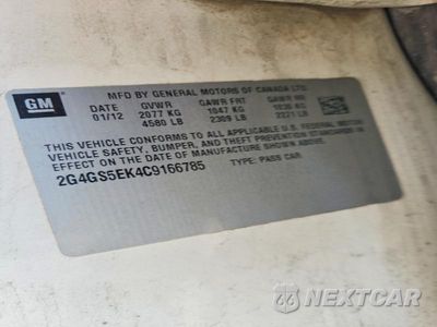 Zdjęcie 12 z 12 samochodu: 2012 BUICK REGAL PREMIUM VIN:2G4GS5EK4C9166785 - miniatura