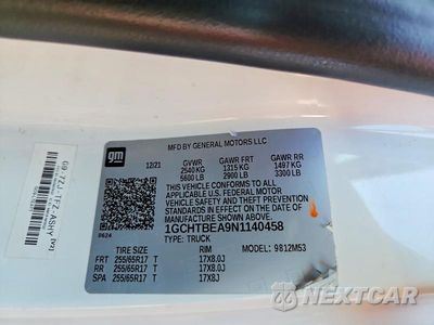 Zdjęcie 12 z 12 samochodu: 2022 CHEVROLET COLORADO VIN:1GCHTBEA9N1140458 - miniatura
