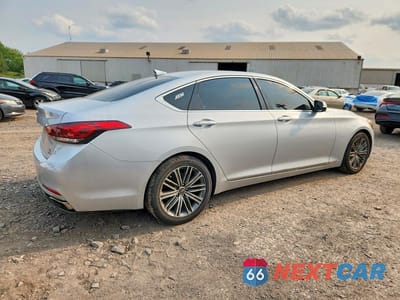 Trzecie zdjęcie samochodu z tyłu: 2018 GENESIS G80 3.8 VIN:KMHGN4JEXJU235447 - miniatura