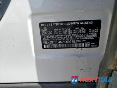 Zdjęcie 13 z 13 samochodu: 2021 BMW X1 SDRIVE28I VIN:WBXJG7C04M5S69375 - miniatura