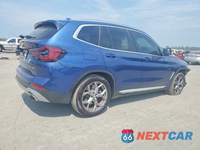 Trzecie zdjęcie samochodu z tyłu: 2023 BMW X3 SDRIVE30I VIN:5UX43DP07P9P86387 - miniatura