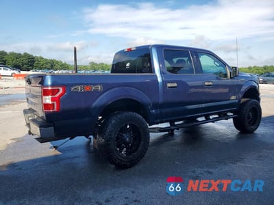 Trzecie zdjęcie samochodu z tyłu: 2018 FORD F150 SUPERCREW VIN:1FTEW1E55JFD17186 - miniatura